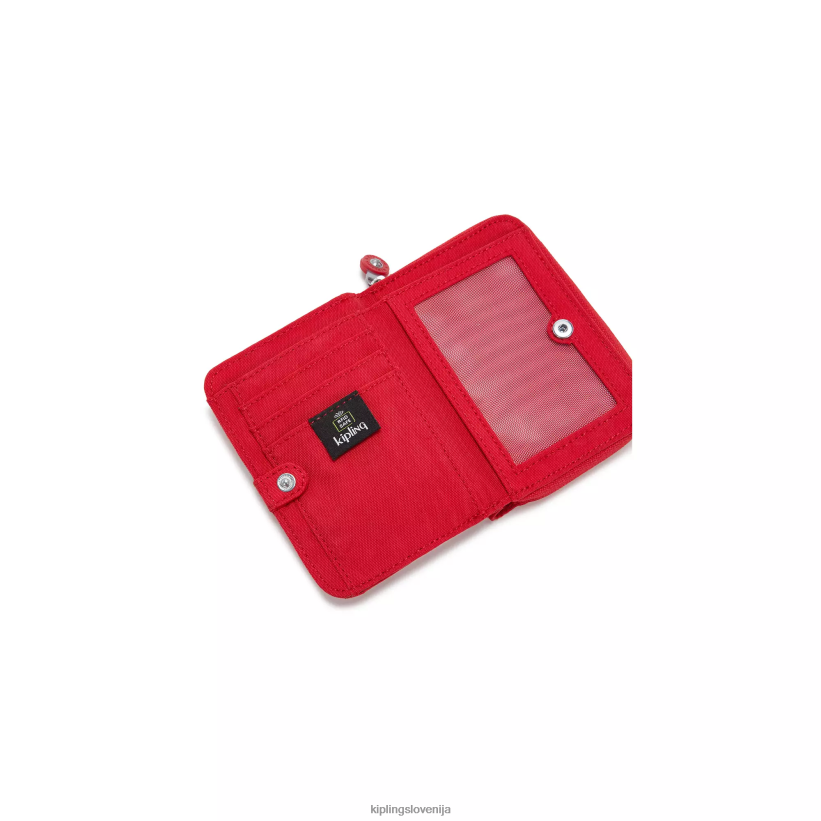 Kipling V4X2B302 rdeče rdečilo denar ljubi majhno denarnico ženske denarnice in zapestnice