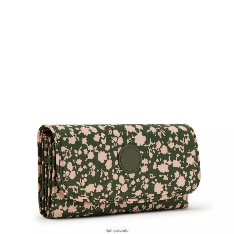 Kipling V4X2B311 sveža cvetlična Money Land potiskana snap denarnica ženske denarnice in zapestnice