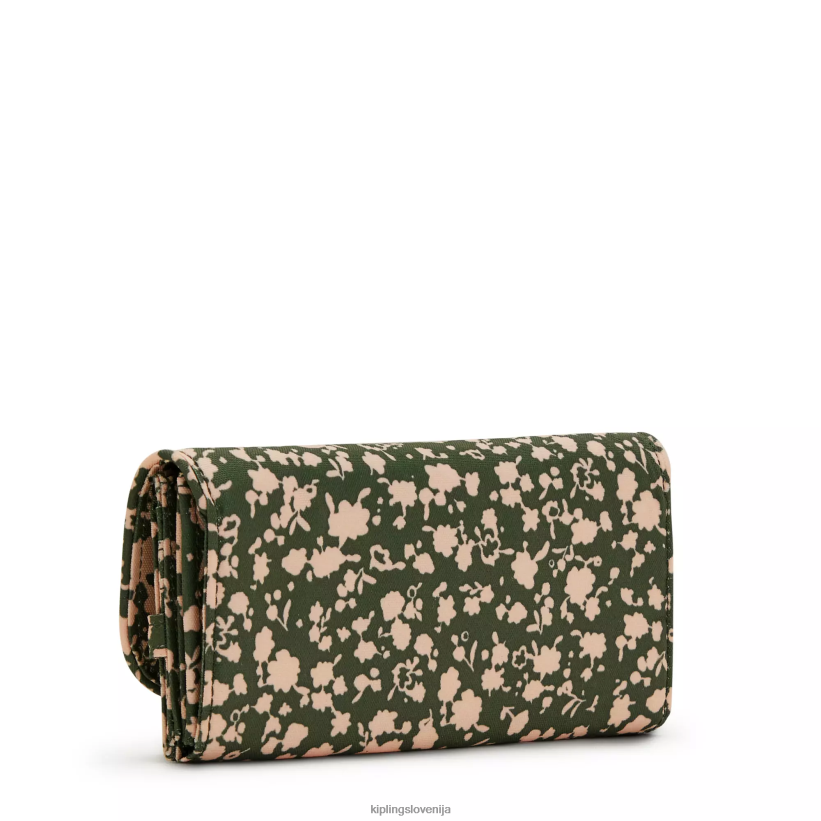 Kipling V4X2B311 sveža cvetlična Money Land potiskana snap denarnica ženske denarnice in zapestnice