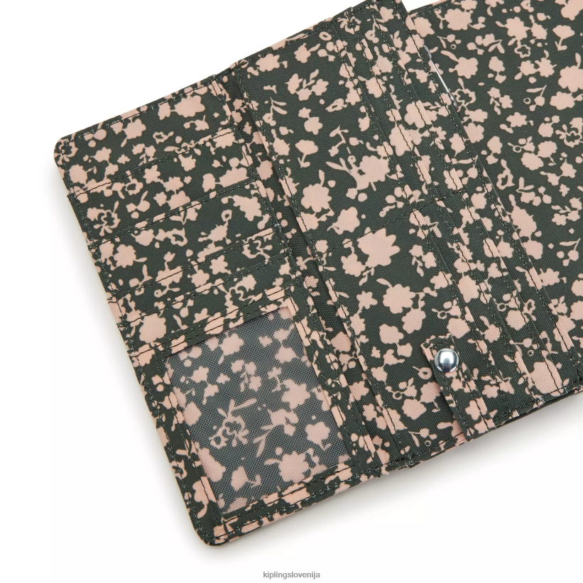 Kipling V4X2B311 sveža cvetlična Money Land potiskana snap denarnica ženske denarnice in zapestnice