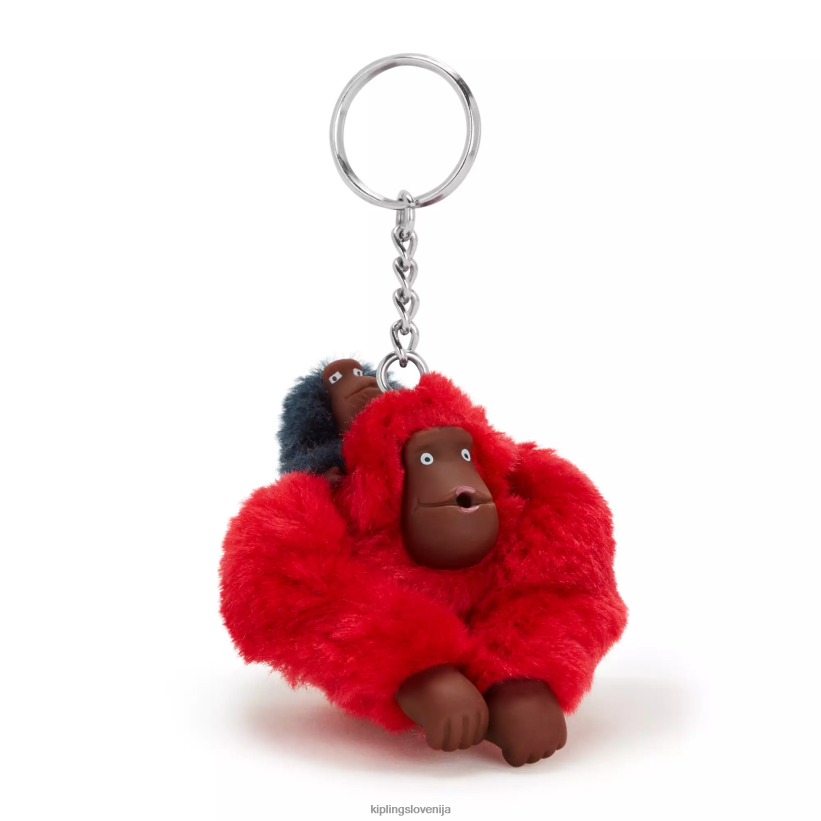 Kipling V4X2B687 češnjev ton mama in dojenček mama in dojenček sven opica obesek za ključe ženske obeski za ključe