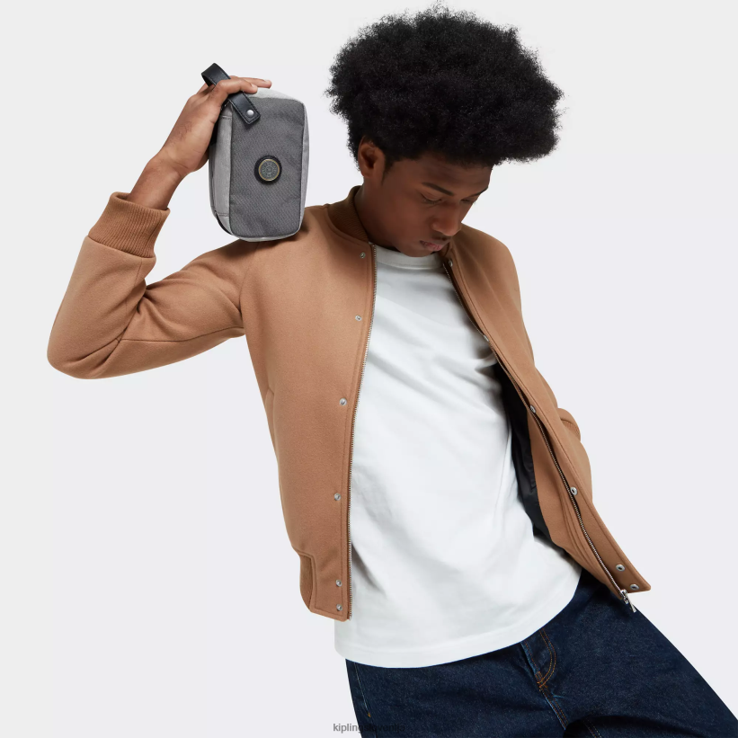 Kipling V4X2B525 duo sivo črna toaletna torbica riaz ženske vrečke