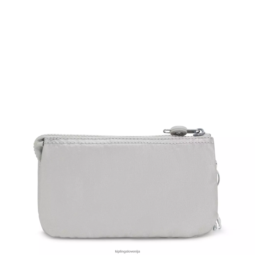 Kipling V4X2B547 svetlo kovinsko velika kovinska torbica za ustvarjalnost ženske vrečke