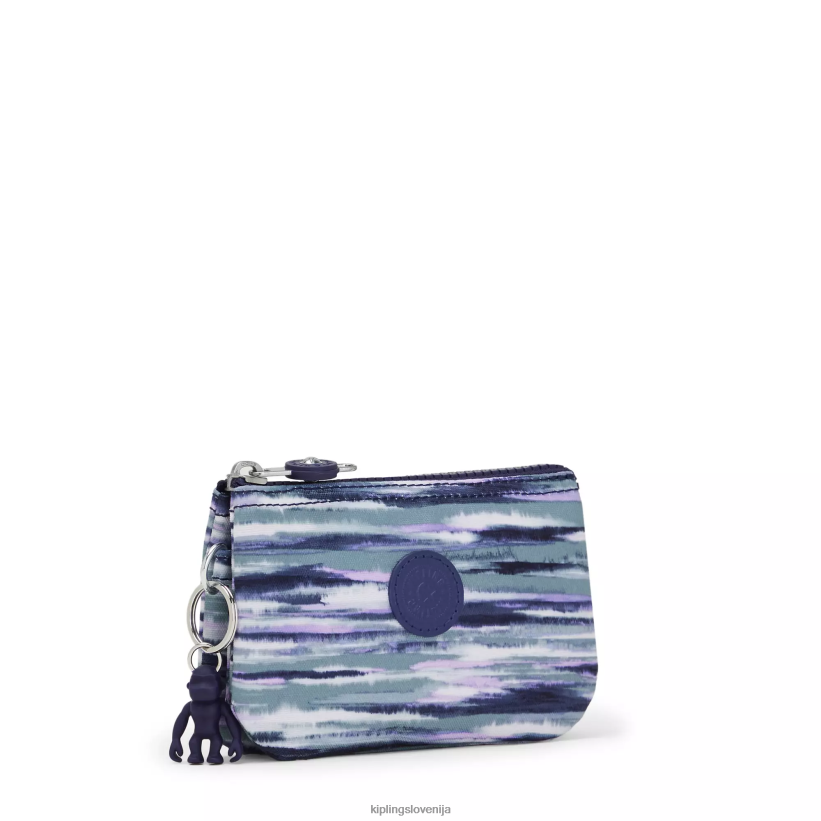 Kipling V4X2B603 črtaste črte torbica z majhnim potiskom za ustvarjalnost ženske vrečke