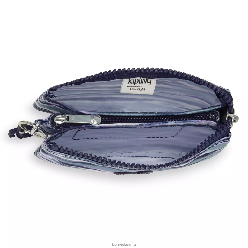 Kipling V4X2B603 črtaste črte torbica z majhnim potiskom za ustvarjalnost ženske vrečke