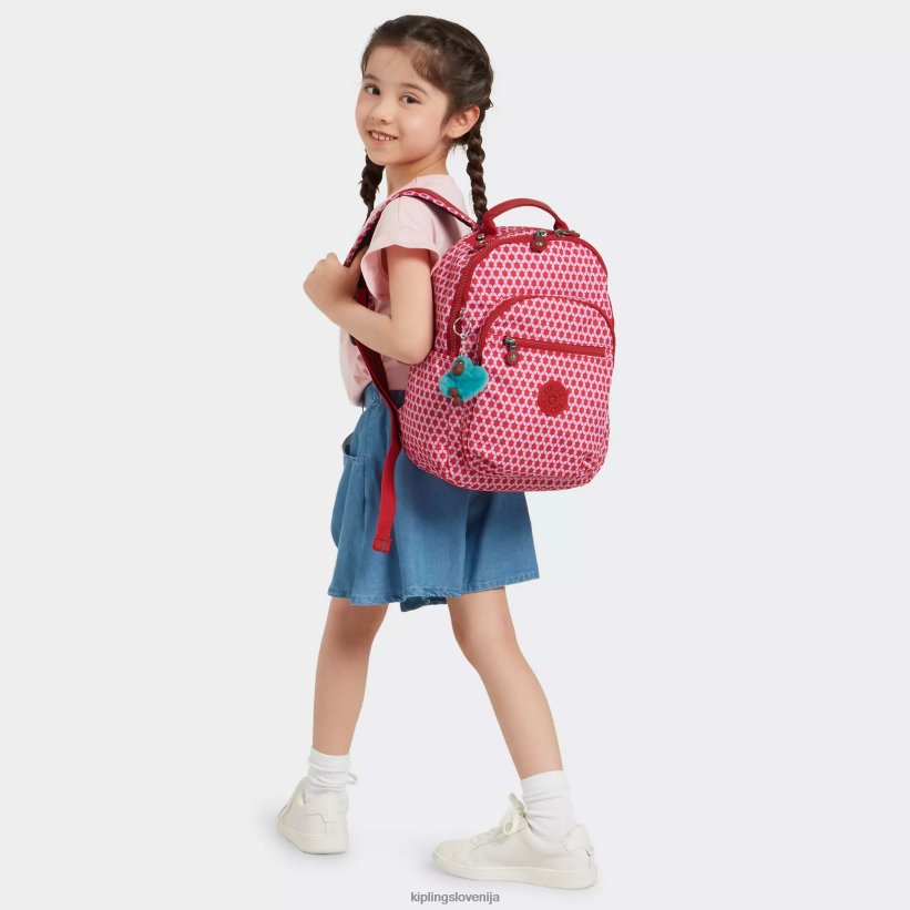 Kipling V4X2B347 zvezdasta pika nahrbtnik za tablični računalnik z majhnimi tiskanimi črkami Seoul ženske modni nahrbtniki