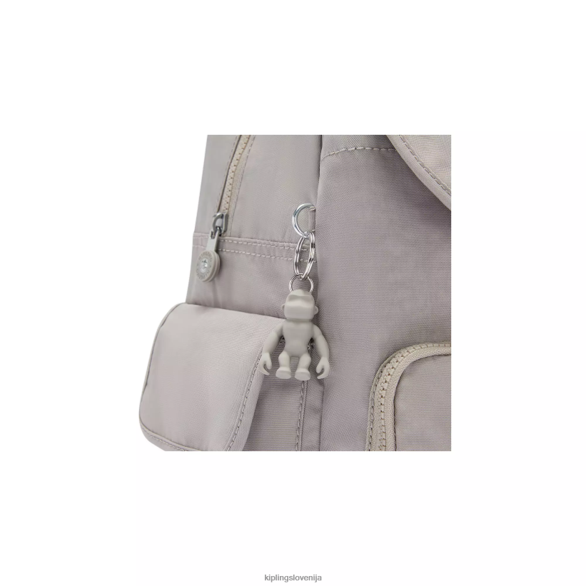 Kipling V4X2B351 siva gris mestni nahrbtnik ženske modni nahrbtniki