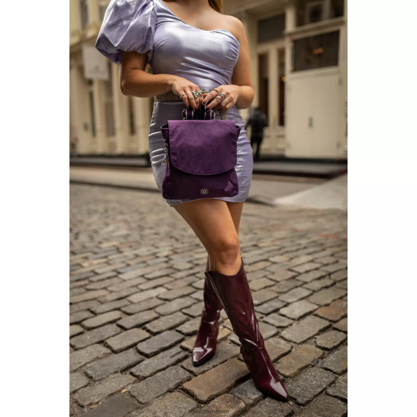 Kipling V4X2B394 neskončna sliva mali nahrbtnik dannie ženske modni nahrbtniki