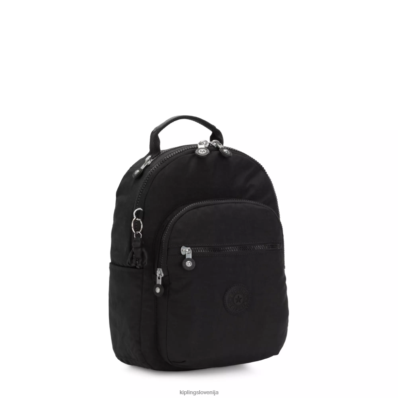Kipling V4X2B420 črni noir nahrbtnik za majhen tablični računalnik Seoul ženske monogramabilen