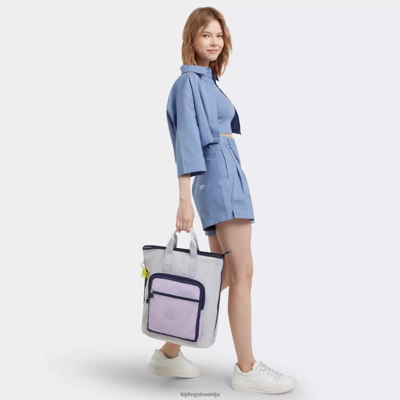 Kipling V4X2B446 sivo lila blok nahrbtnik sia 15