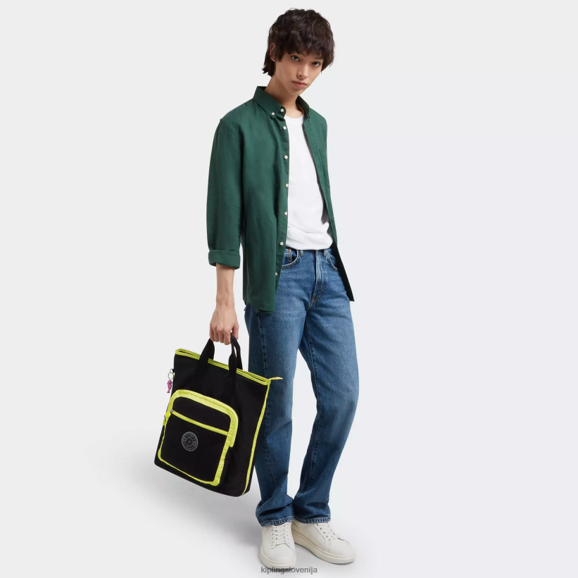 Kipling V4X2B447 prava črna limeta nahrbtnik sia 15