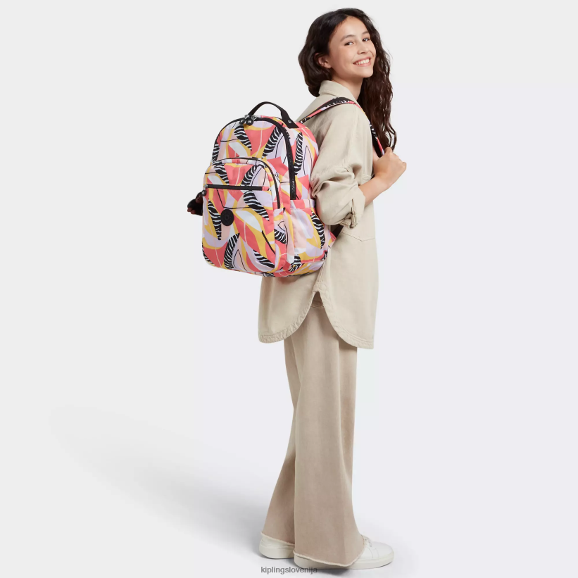 Kipling V4X2B468 abstraktni dopust Seoul nahrbtnik za prenosni računalnik velikosti 15