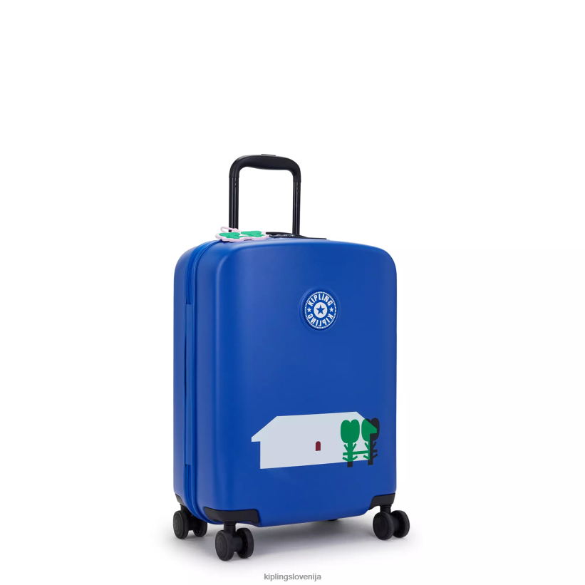 Kipling V4X2B512 minju multi print radovednost majhna prtljaga minju kim na 4 kolesih ženske vozna prtljaga