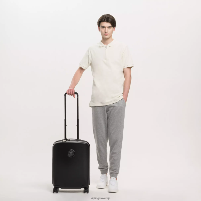 Kipling V4X2B513 črni noir curiosity majhna prtljaga na 4 kolesa ženske vozna prtljaga