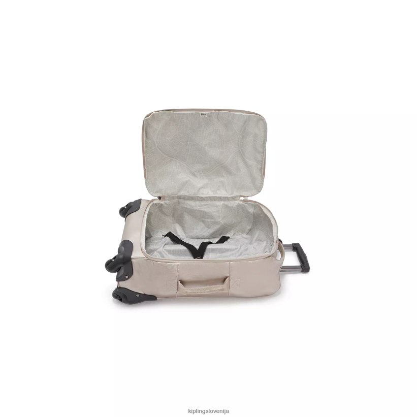 Kipling V4X2B514 kovinski sijaj majhna kovinska ročna prtljaga darcey ženske vozna prtljaga