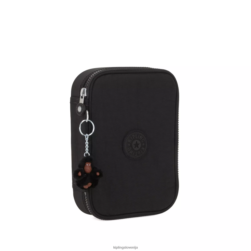 Kipling V4X2B573 prava črna etui za 100 pisal ženske peresa in svinčniki