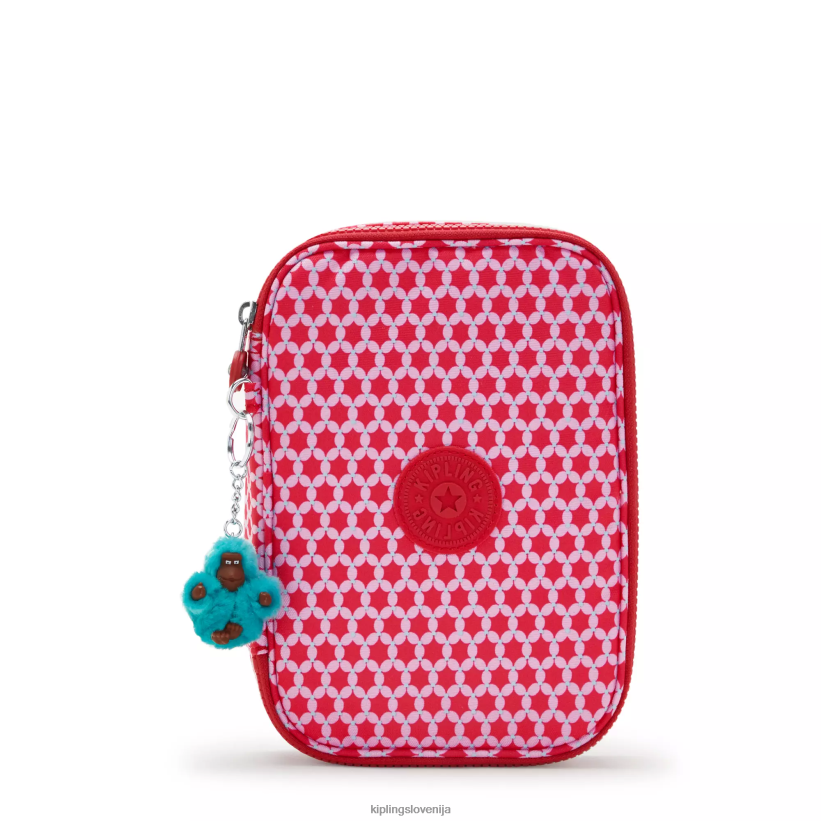 Kipling V4X2B585 zvezdasta pika Etui s potiskom za 100 pisal ženske peresa in svinčniki