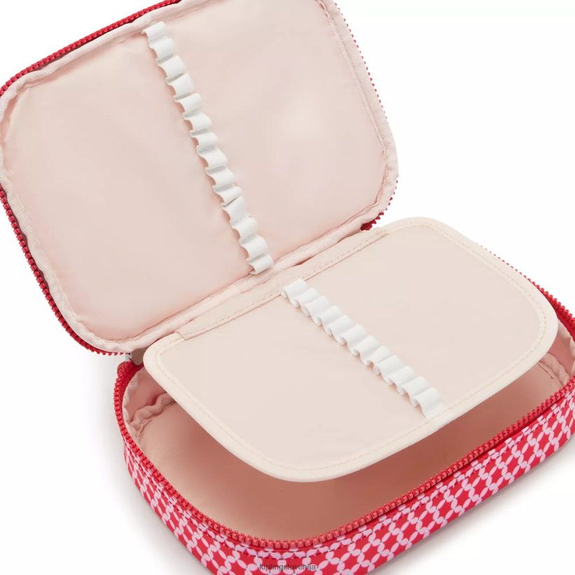 Kipling V4X2B585 zvezdasta pika Etui s potiskom za 100 pisal ženske peresa in svinčniki