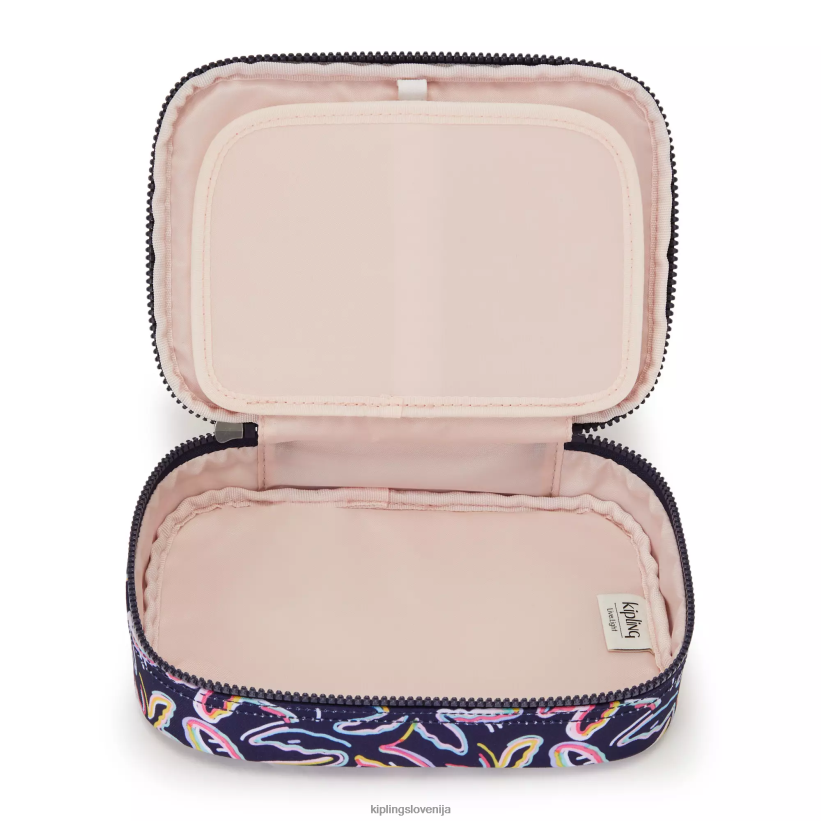 Kipling V4X2B589 palm fiesta tisk Etui s potiskom za 100 pisal ženske peresa in svinčniki
