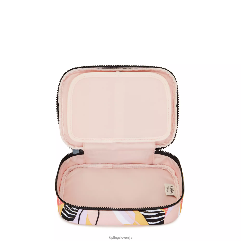 Kipling V4X2B591 abstraktni dopust Etui s potiskom za 100 pisal ženske peresa in svinčniki