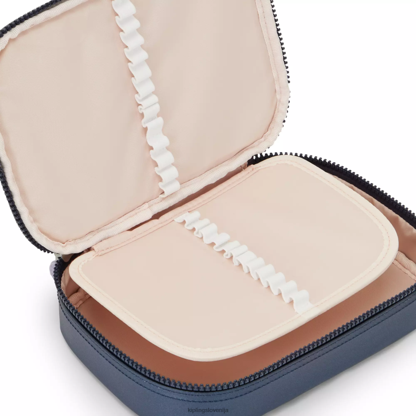 Kipling V4X2B596 admiralsko modra Kovinski kovček za 100 peres ženske peresa in svinčniki