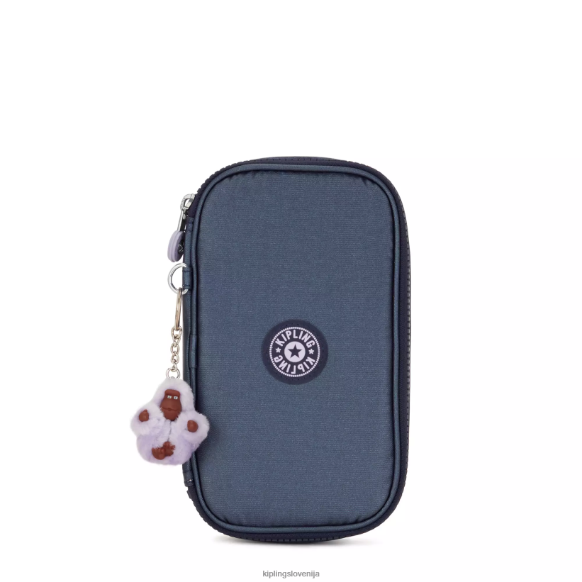 Kipling V4X2B599 admiralsko modra Kovinski kovček za 50 pisal ženske peresa in svinčniki