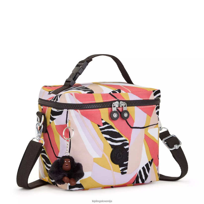 Kipling V4X2B624 abstraktni dopust vrečka za kosilo s tiskanim grahamom ženske vrečke za kosilo