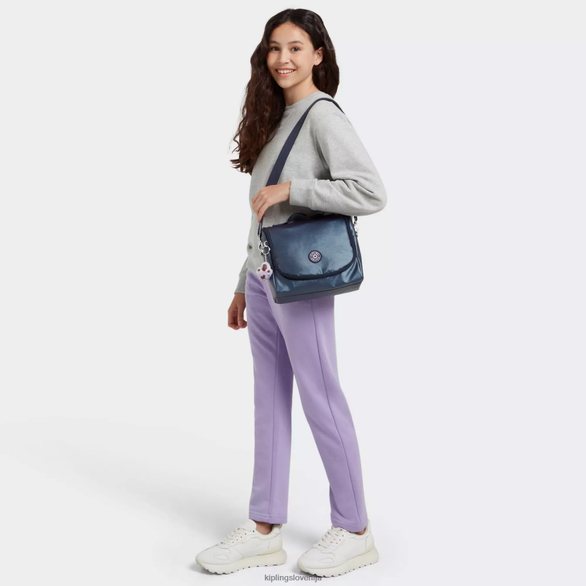 Kipling V4X2B654 admiralsko modra nova kovinska torba za kosilo kichirou ženske vrečke za kosilo