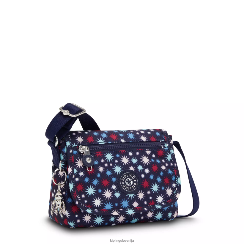 Kipling V4X2B11 funky zvezde mini torbica čez telo s potiskom sabian ženske mini vrečke