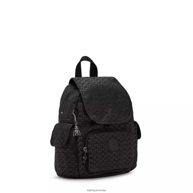 Kipling V4X2B396 vtisnjen podpis city ​​pack mini nahrbtnik s potiskom ženske mini vrečke