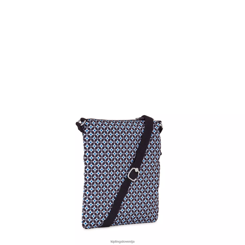 Kipling V4X2B8 črna ploščica mini torbica za čez telo s potiskom keiko ženske mini vrečke