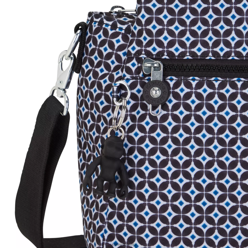 Kipling V4X2B239 črna ploščica torba za čez ramo s potiskom elysia ženske torbe za čez ramo