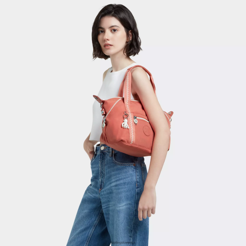 Kipling V4X2B41 vintage roza art mini torba za čez ramo ženske torbe za čez ramo