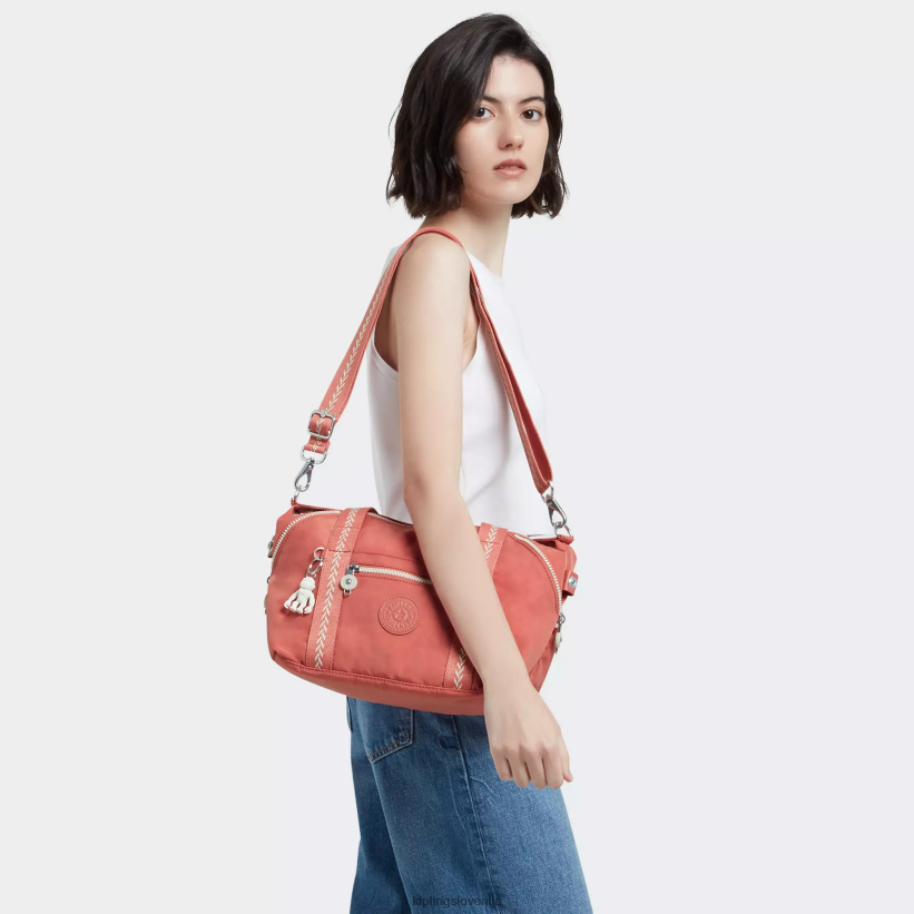 Kipling V4X2B41 vintage roza art mini torba za čez ramo ženske torbe za čez ramo