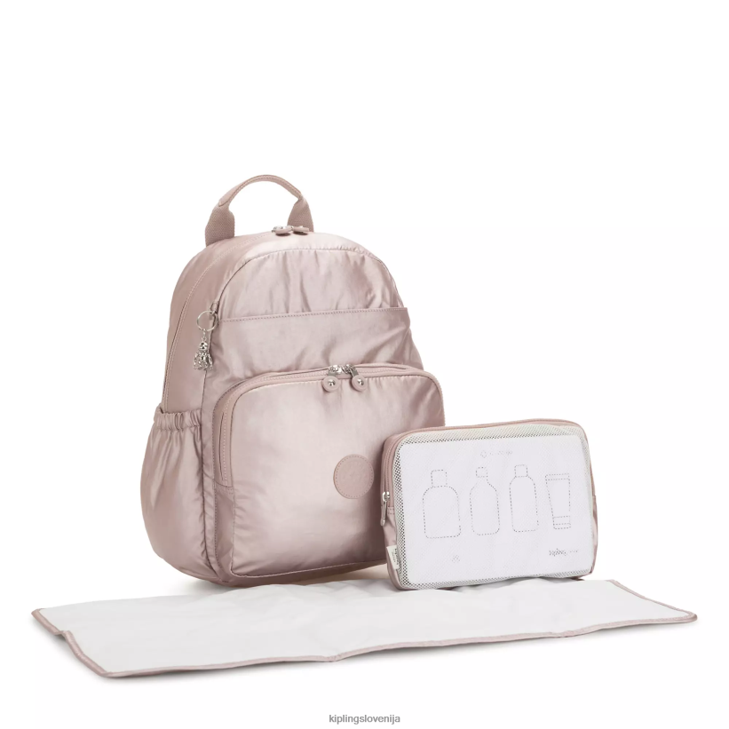 Kipling V4X2B279 kovinska vrtnica maisie nahrbtnik za plenice ženske torbe za plenice