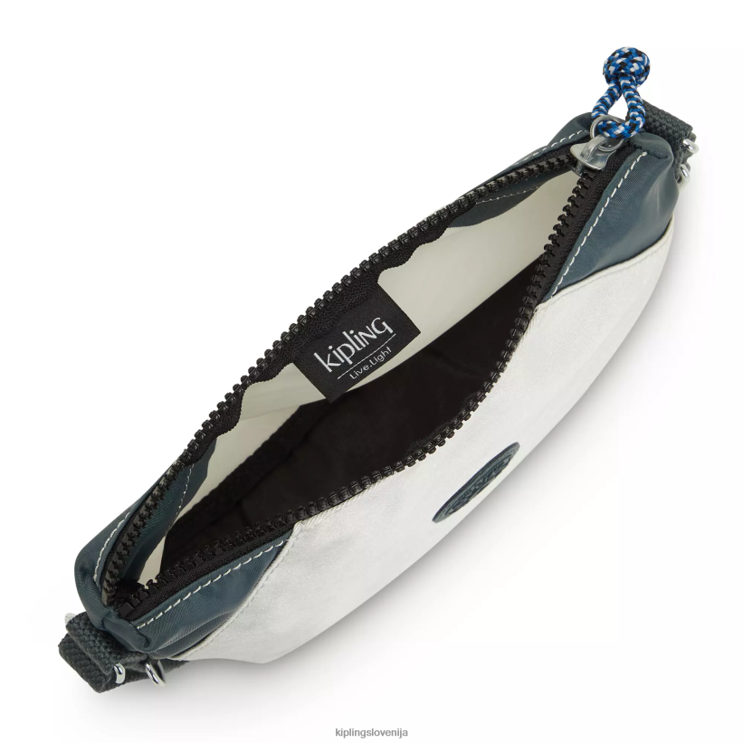 Kipling V4X2B101 lunasto sivi blok art ekstra majhna torbica za čez ramo ženske torbice za čez ramo