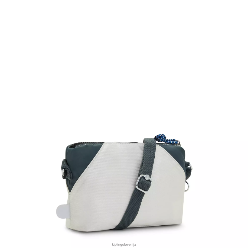 Kipling V4X2B101 lunasto sivi blok art ekstra majhna torbica za čez ramo ženske torbice za čez ramo