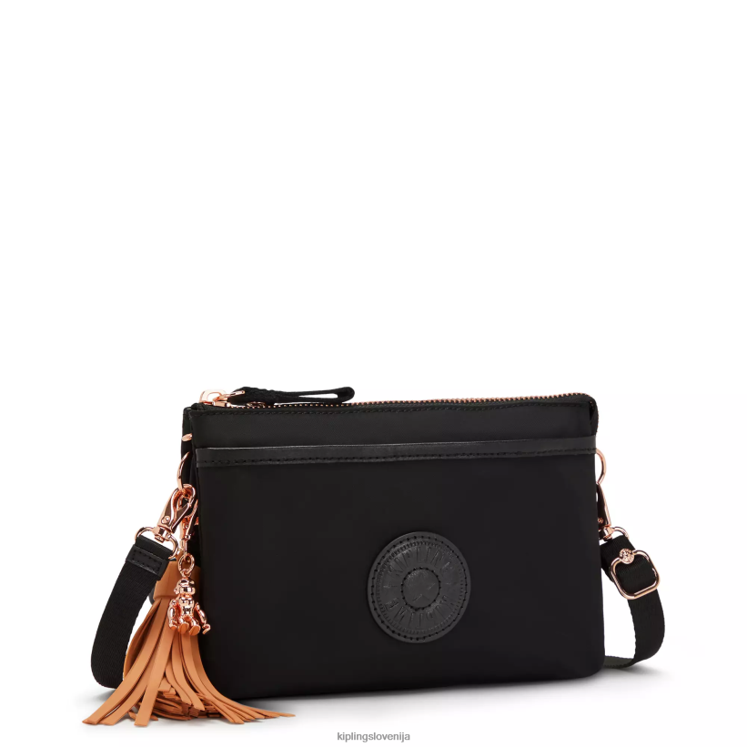 Kipling V4X2B103 črna vrtnica riri torba za čez ramo ženske torbice za čez ramo