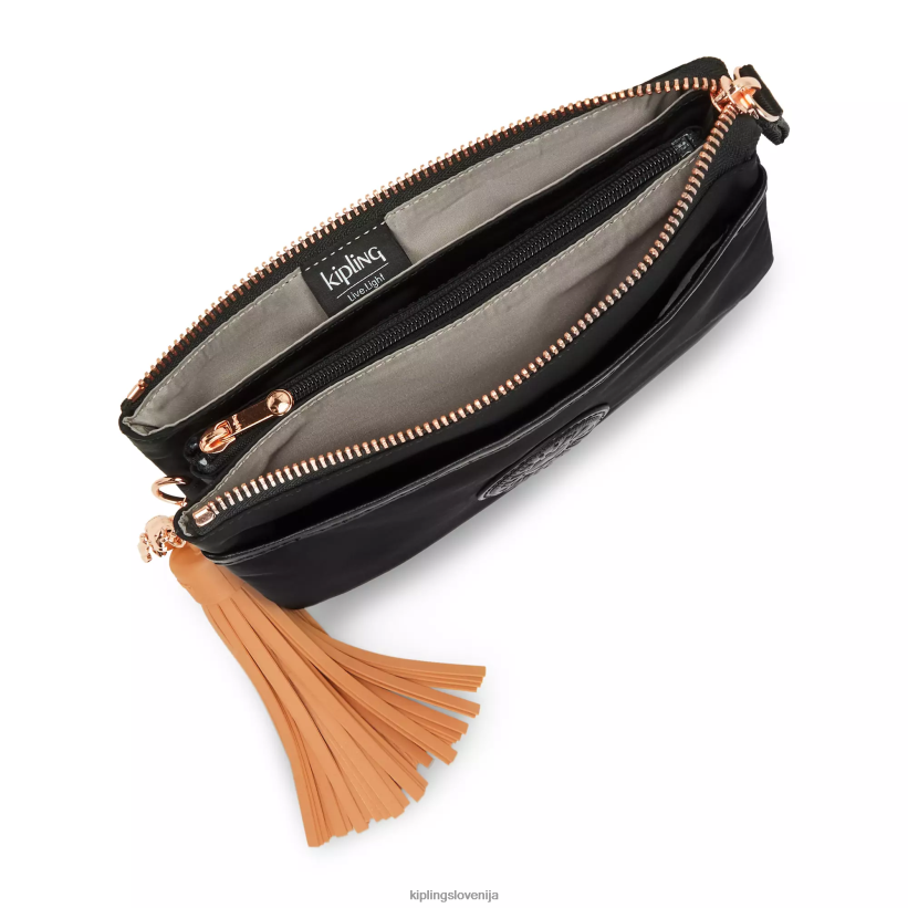 Kipling V4X2B103 črna vrtnica riri torba za čez ramo ženske torbice za čez ramo