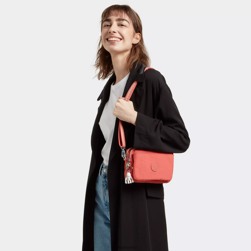 Kipling V4X2B122 vintage roza abanu multi kabriolet torba za čez ramo ženske torbice za čez ramo