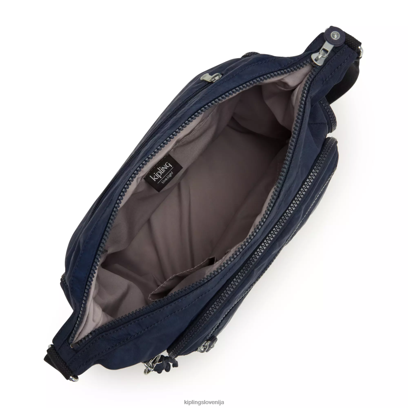 Kipling V4X2B132 modra modra gabbie torba za čez ramo ženske torbice za čez ramo