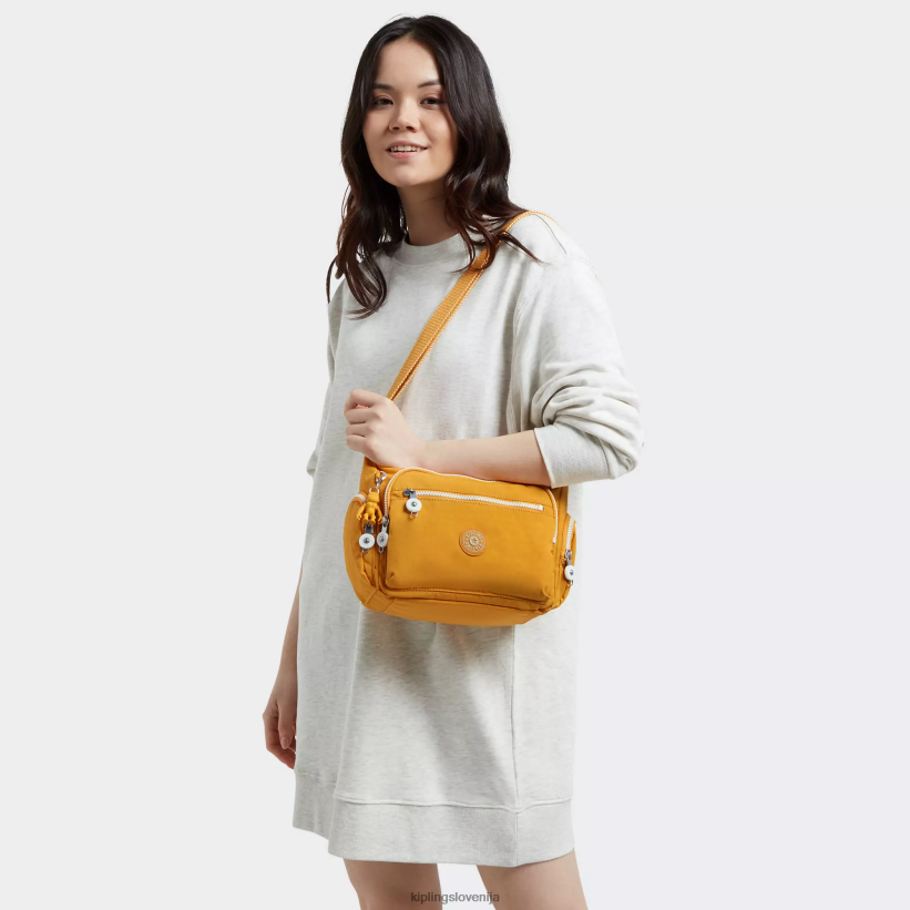 Kipling V4X2B159 hitro rumeno gabbie majhna torbica za čez ramo ženske torbice za čez ramo
