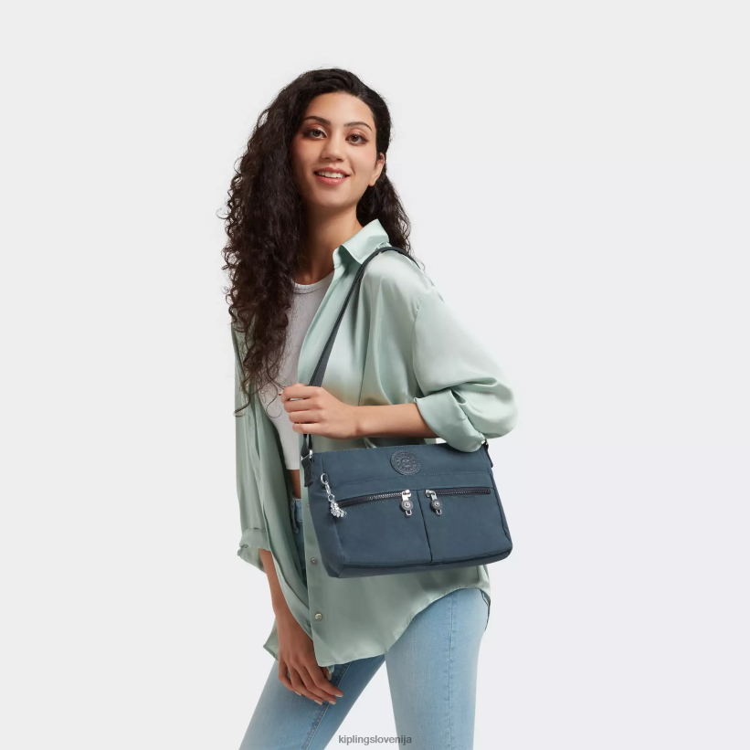 Kipling V4X2B166 nočna siva nova torba za čez ramo angie ženske torbice za čez ramo
