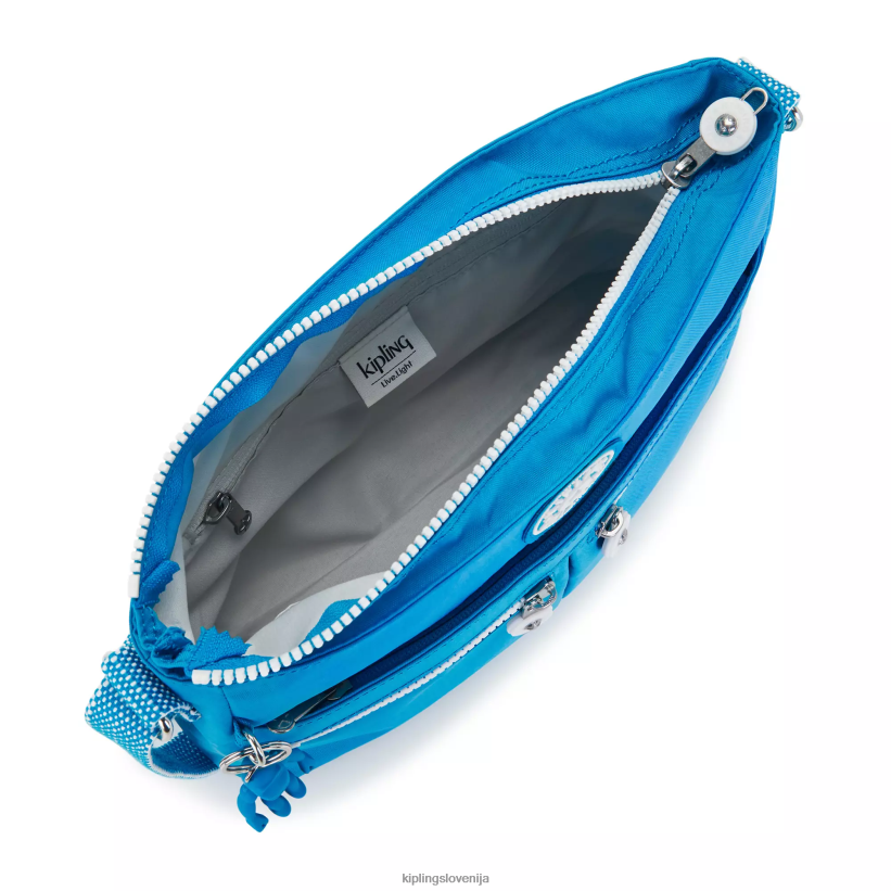Kipling V4X2B170 željna modra nova torba za čez ramo angie ženske torbice za čez ramo