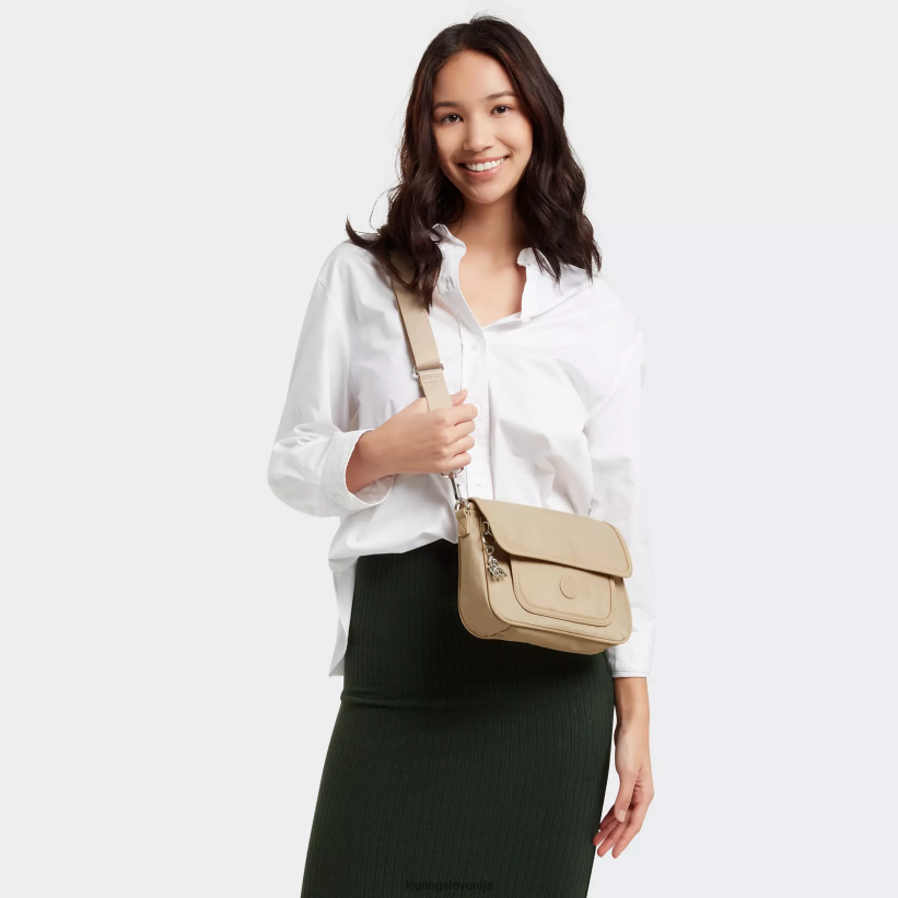 Kipling V4X2B180 naravna bež inaki majhna torbica za čez ramo ženske torbice za čez ramo