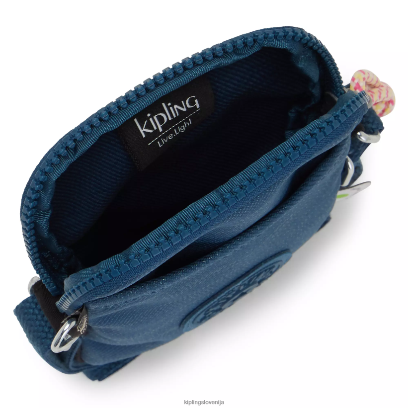 Kipling V4X2B182 tkana modra barva torba za telefon tally čez telo ženske torbice za čez ramo