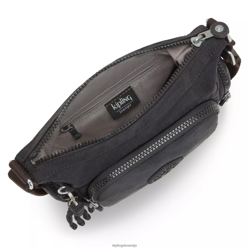 Kipling V4X2B19 črni noir gabbie mini torbica za čez ramo ženske torbice za čez ramo