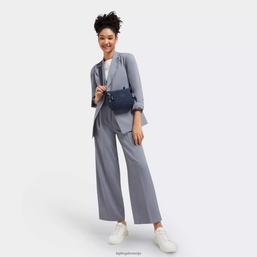 Kipling V4X2B20 modra modra gabbie mini torbica za čez ramo ženske torbice za čez ramo