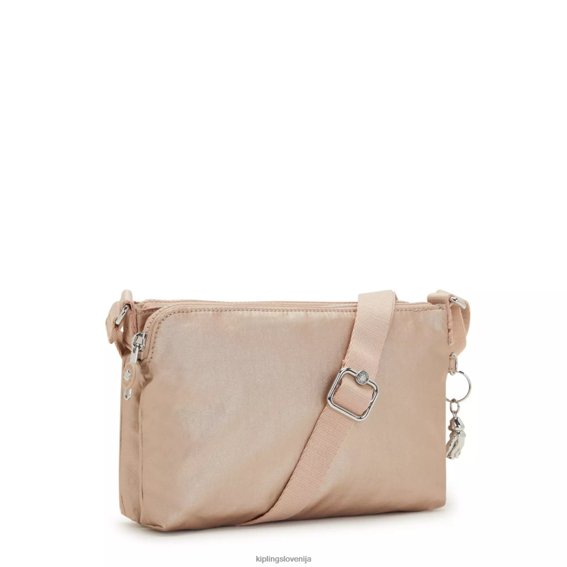 Kipling V4X2B211 kovinski zlati obesek Boyd kovinska torbica za čez ramo ženske torbice za čez ramo