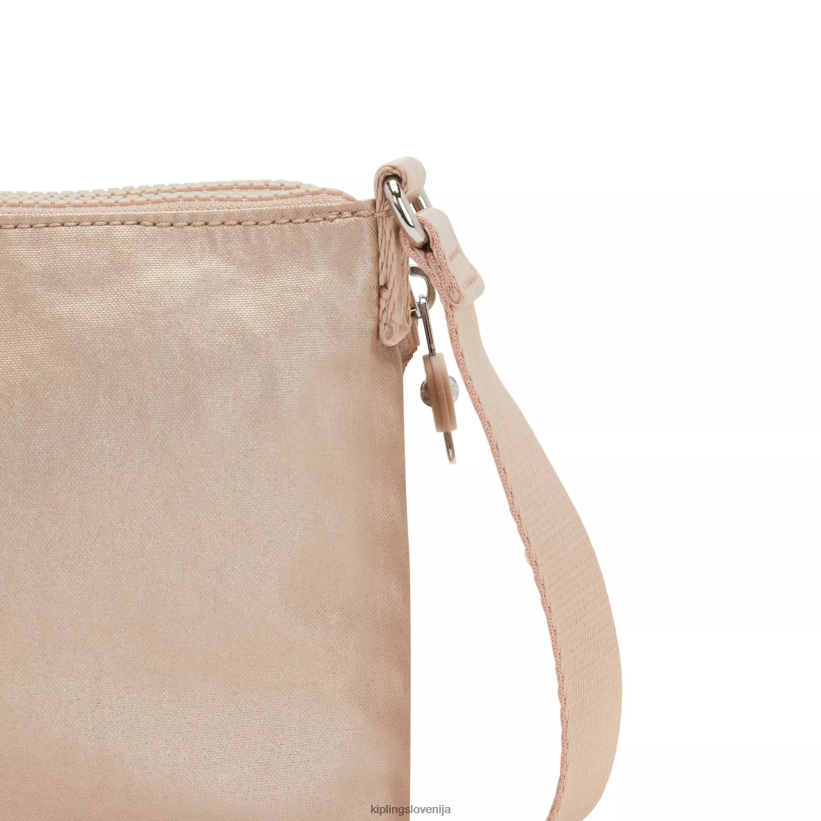 Kipling V4X2B211 kovinski zlati obesek Boyd kovinska torbica za čez ramo ženske torbice za čez ramo